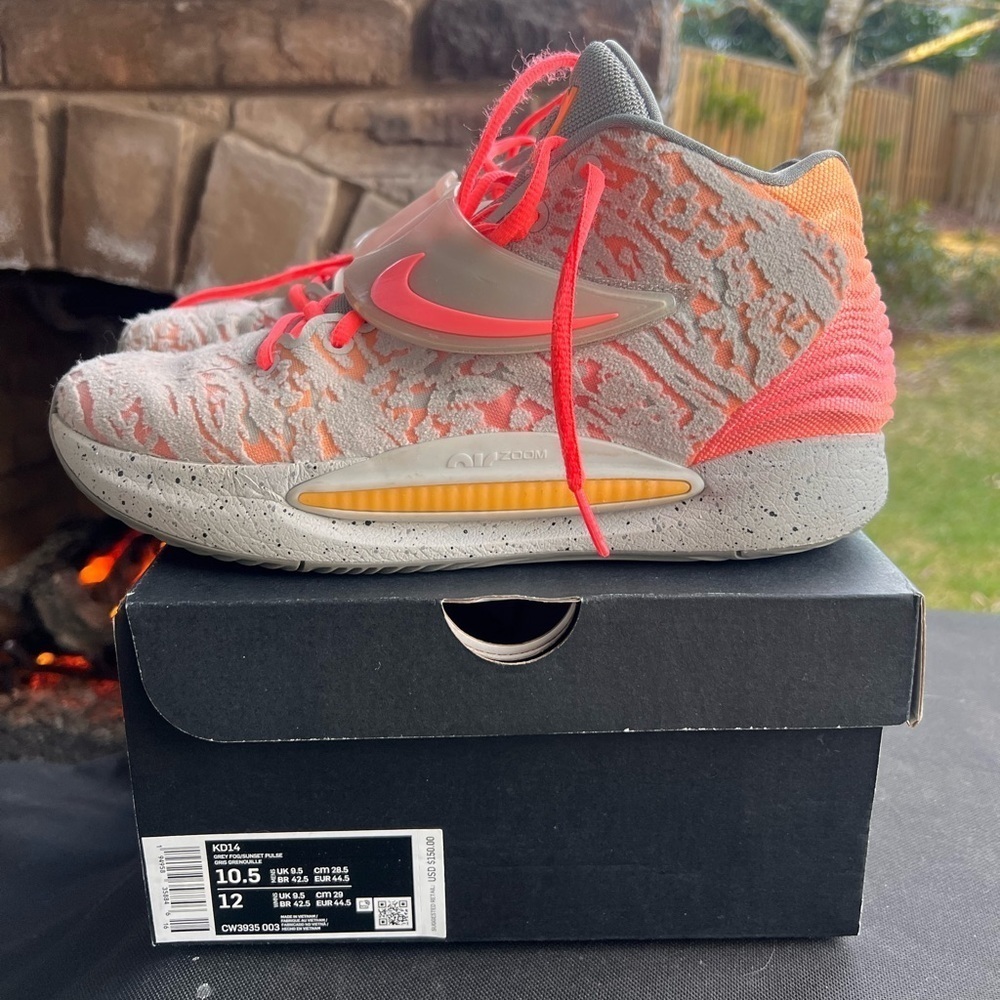 Nike KD 14 Sunset Men’s Basketball Shoes 10.5 - Picture 1 of 6